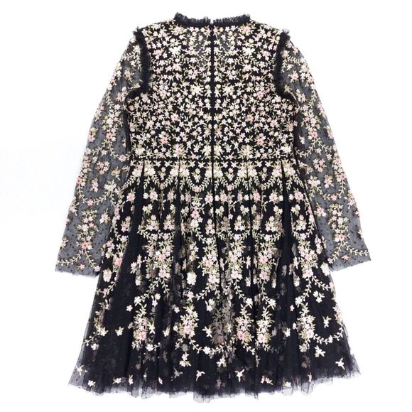 NEW Needle & Thread Victoria Ditsy VNeck Mini Dress Embroidered Whimsigoth Fairy - Picture 5 of 6